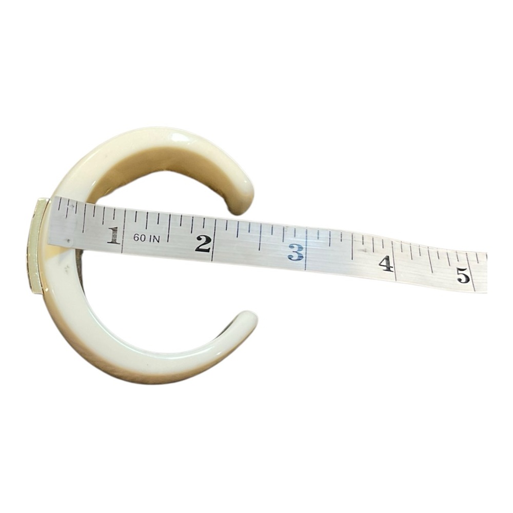 Trina Women’s Turk Ivory/Gold Cuff Bracelet - Picture 7 of 8